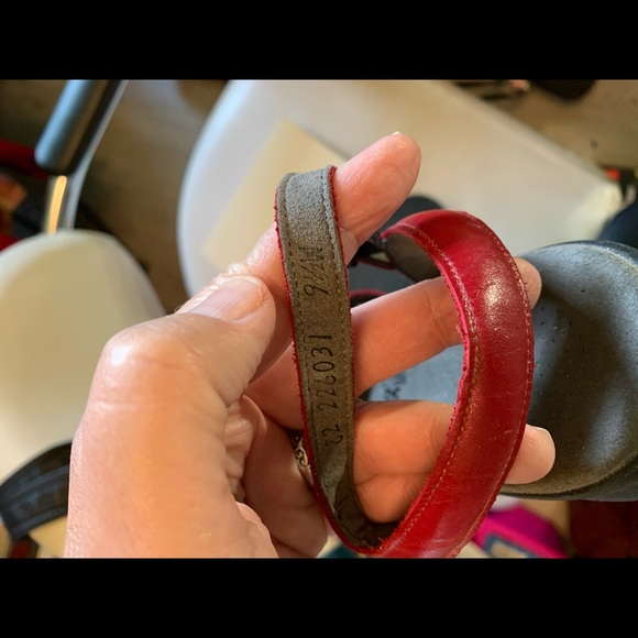 SAS TRIPLE COMFORT RED 9 1/2W sandal EUC - Picture 5 of 7